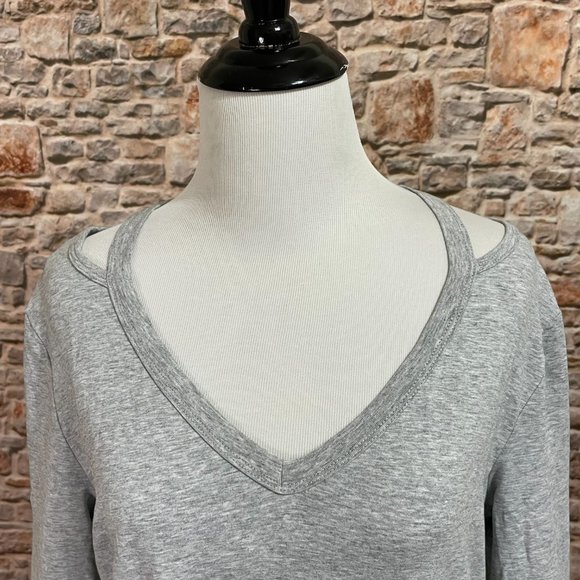 NWT Gray Jersey Twist T-Shirt Dress - Picture 5 of 7